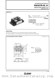 RM30TB-M datasheet pdf Mitsubishi Electric Corporation