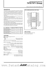 M37471M8-XXXSP datasheet pdf Mitsubishi Electric Corporation