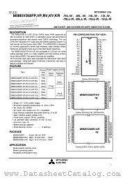 M5M5V208VP SERIES datasheet pdf Mitsubishi Electric Corporation