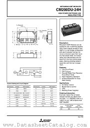 CM200DU-24H datasheet pdf Mitsubishi Electric Corporation