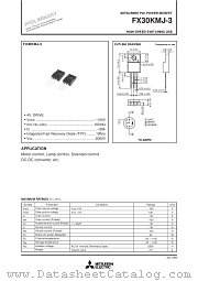 FX30KMJ-3 datasheet pdf Mitsubishi Electric Corporation