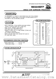 M65849BFP datasheet pdf Mitsubishi Electric Corporation