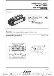 QM30DY-HB datasheet pdf Mitsubishi Electric Corporation