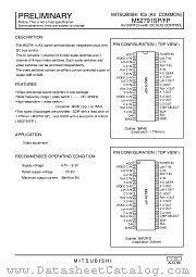 M52791FP datasheet pdf Mitsubishi Electric Corporation