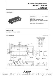 PM30CTJ060-3 datasheet pdf Mitsubishi Electric Corporation