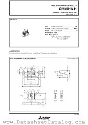 QM15HA-H datasheet pdf Mitsubishi Electric Corporation