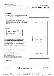 MH32D72AKLB-10 datasheet pdf Mitsubishi Electric Corporation