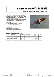 FU-318SAP-M6 datasheet pdf Mitsubishi Electric Corporation