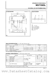 M57729GL datasheet pdf Mitsubishi Electric Corporation