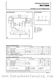 M57788M datasheet pdf Mitsubishi Electric Corporation