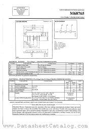 M68765 datasheet pdf Mitsubishi Electric Corporation