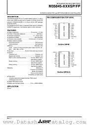 M35045-XXXFP datasheet pdf Mitsubishi Electric Corporation