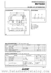 M57704SH datasheet pdf Mitsubishi Electric Corporation