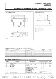 M68745H datasheet pdf Mitsubishi Electric Corporation