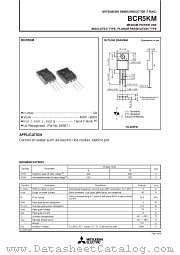 BCR5KM datasheet pdf Mitsubishi Electric Corporation
