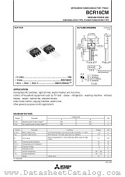 BCR16CM datasheet pdf Mitsubishi Electric Corporation