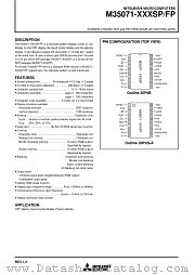 M35071-XXXFP datasheet pdf Mitsubishi Electric Corporation