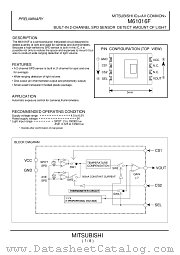 M61016F datasheet pdf Mitsubishi Electric Corporation