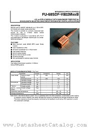 FU-68SDF-V802MXXB datasheet pdf Mitsubishi Electric Corporation