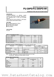 FU-39PD datasheet pdf Mitsubishi Electric Corporation
