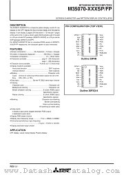 M35070-XXXFP datasheet pdf Mitsubishi Electric Corporation