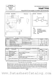 M68779M datasheet pdf Mitsubishi Electric Corporation
