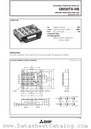 QM30TX-HB datasheet pdf Mitsubishi Electric Corporation