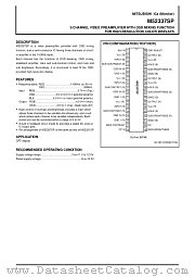 M52337SP datasheet pdf Mitsubishi Electric Corporation