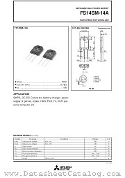 FS14SM-14A datasheet pdf Mitsubishi Electric Corporation