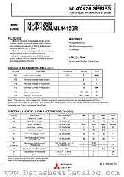 ML44126R datasheet pdf Mitsubishi Electric Corporation