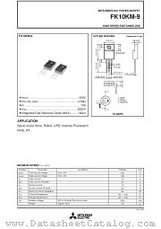 FK10KM-9 datasheet pdf Mitsubishi Electric Corporation