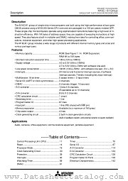 M30612M4A-XXXFP datasheet pdf Mitsubishi Electric Corporation
