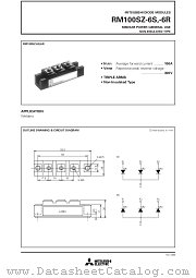 RM100SZ-6R datasheet pdf Mitsubishi Electric Corporation