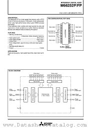 M66252FP datasheet pdf Mitsubishi Electric Corporation