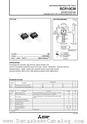 BCR10CM datasheet pdf Mitsubishi Electric Corporation