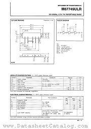 M67749ULR datasheet pdf Mitsubishi Electric Corporation