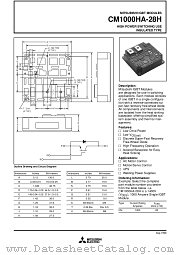 CM1000HA-28H datasheet pdf Mitsubishi Electric Corporation