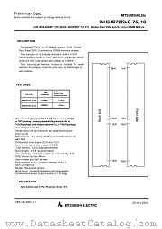MH64D72KLG-10 datasheet pdf Mitsubishi Electric Corporation