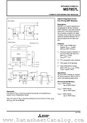 M57957L datasheet pdf Mitsubishi Electric Corporation
