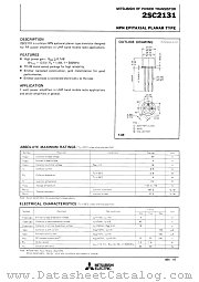 2SC2131 datasheet pdf Mitsubishi Electric Corporation