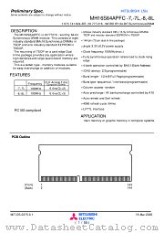 MH16S64APFC-7L datasheet pdf Mitsubishi Electric Corporation