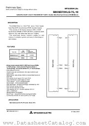 MH28D72KLG-10 datasheet pdf Mitsubishi Electric Corporation