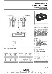 CM600HU-24H datasheet pdf Mitsubishi Electric Corporation