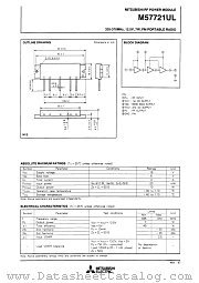 M57721UL datasheet pdf Mitsubishi Electric Corporation