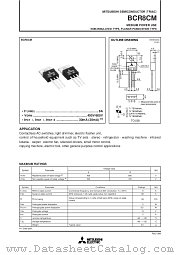 BCR8CM datasheet pdf Mitsubishi Electric Corporation