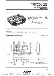 QM100TX1-HB datasheet pdf Mitsubishi Electric Corporation