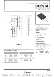 RM50HG-12S datasheet pdf Mitsubishi Electric Corporation
