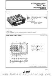 QM75TX-H datasheet pdf Mitsubishi Electric Corporation