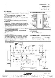 M52766FP datasheet pdf Mitsubishi Electric Corporation
