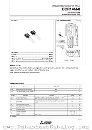 BCR1AM-8 datasheet pdf Mitsubishi Electric Corporation